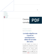 La Traite Négrière Ses Causes Et Conséquences - Formation - Kamerpower