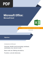 MS Excel 3