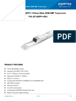 40GBASE-ZR4 QSFP+ 1310nm 80km DDM SMF Transceiver P/N: QT-QSFP+-ZR4