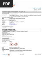 Compressed Oxygen Safety Data Sheet | PDF | Oxygen | Chemical Substances