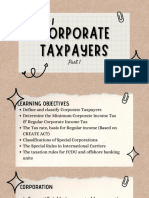 Corporation Taxpayers 1