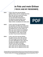 O Lord My Rock and My redeemer-GERMAN