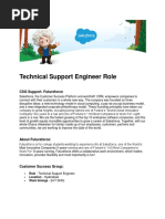 Salesforce JD - Technical Support Engineer Role