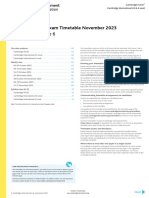 November 2023 Timetable Zone 6