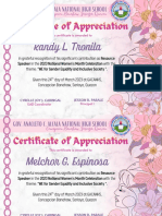 Women's Month Certificate and Invitation Cover