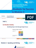 Preparing Students For Success in Module 3