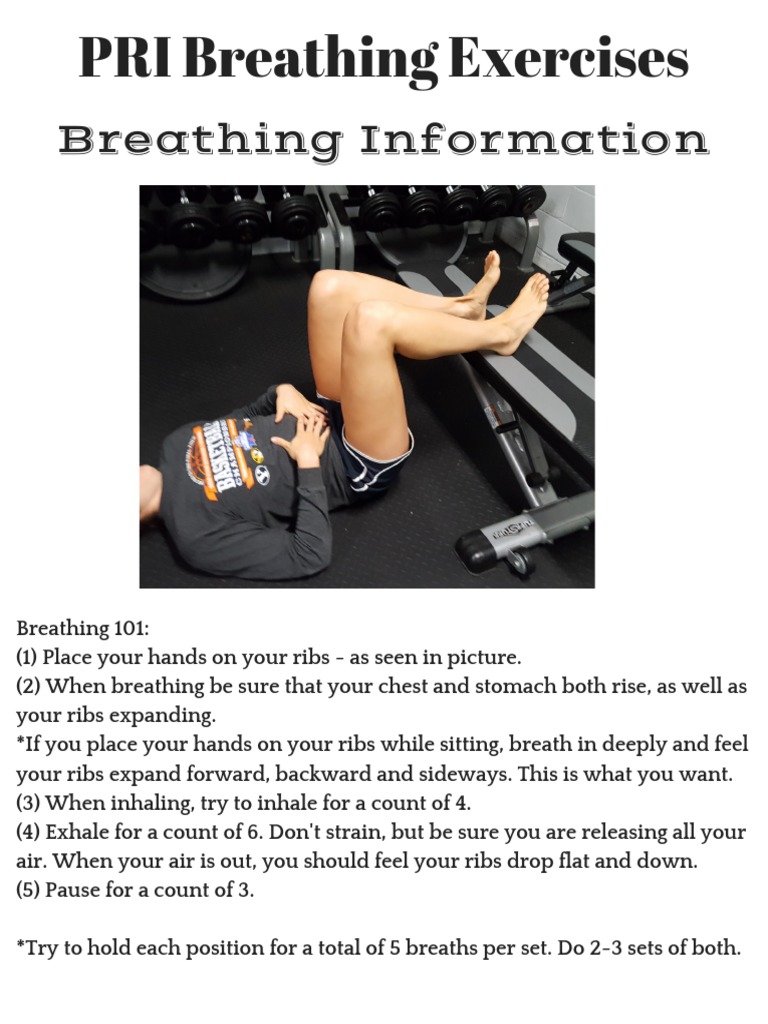 PRI 90/90 Breathing Exercises Guide | PDF