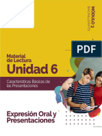Lectura - U6 - Expresion Oral y Presentaciones