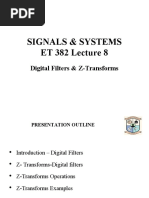 Digital Filters & Z - Transforms