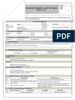 Informe Cambio de Criba de 8 A 5 Pulgadas