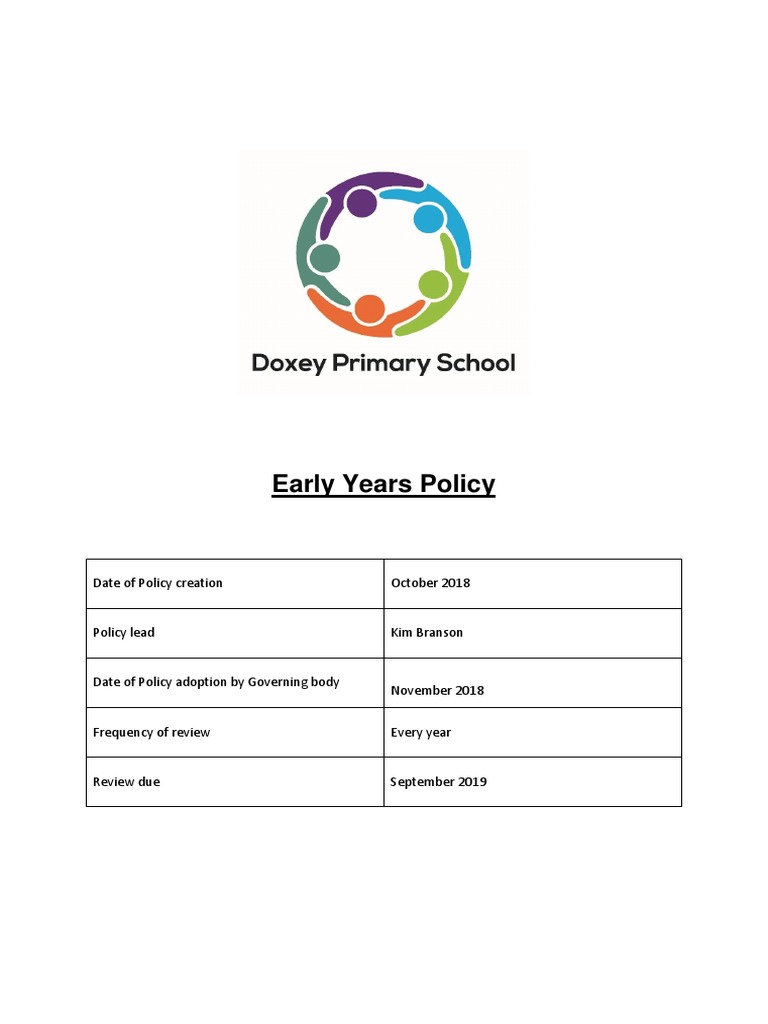 EYFS Policy PDF Child Protection