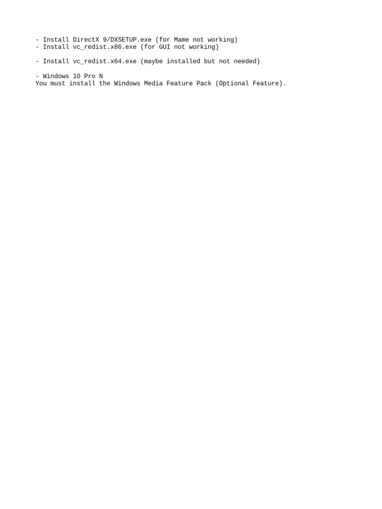 Windows 10 pro n directx 9 and vc redist x86 pdf