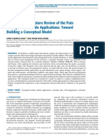 A Systematic Literature Review of The Pain Management Mobile Applications Toward Building A Conceptual Model