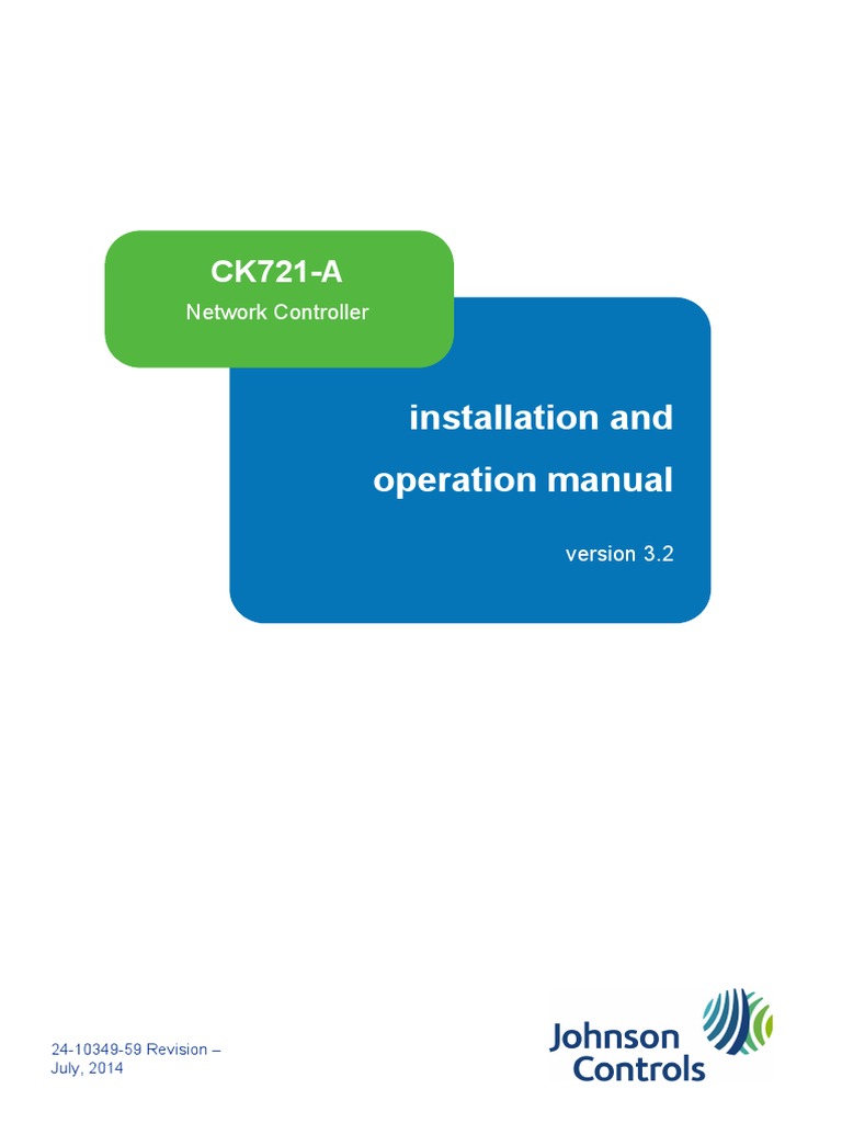Installation and operation manual network controller pdf
