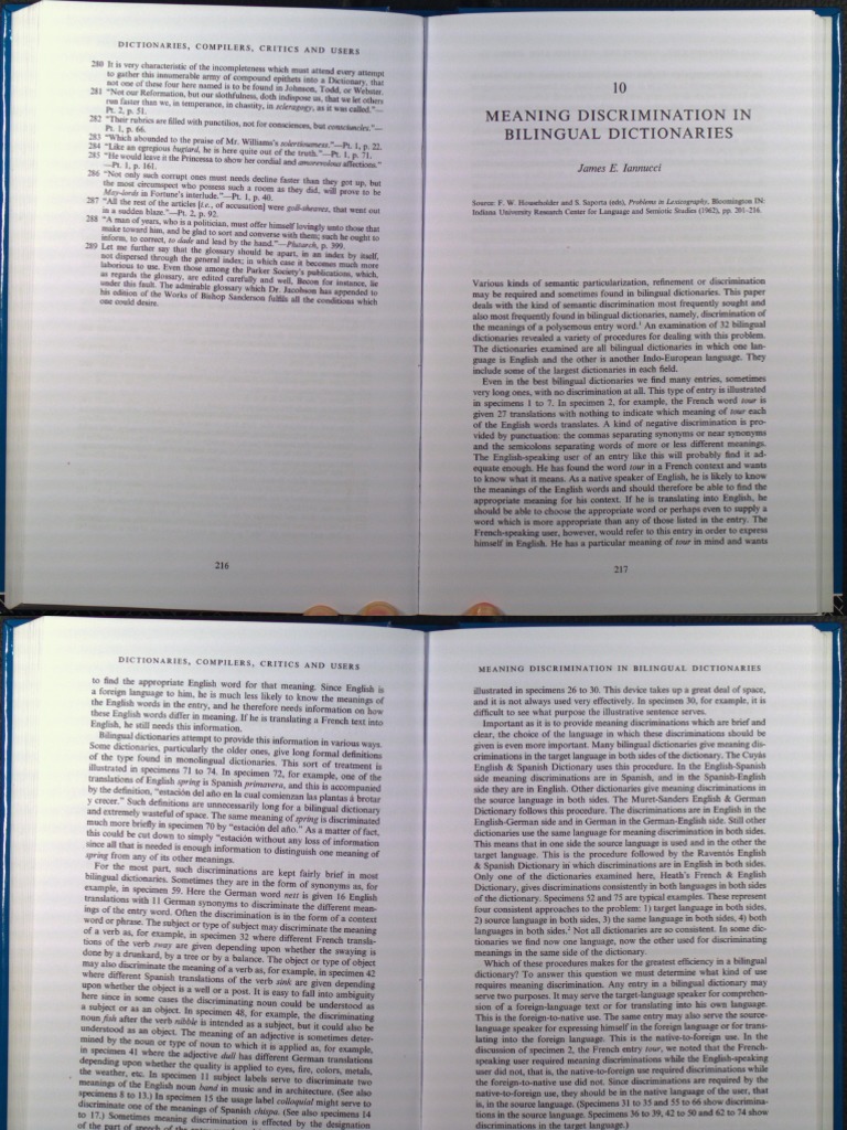 Meaning Discrimination in Bilingual Dictionaries PDF