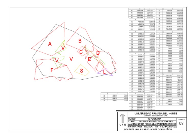 Plano Topográfico UPN 2023 | PDF