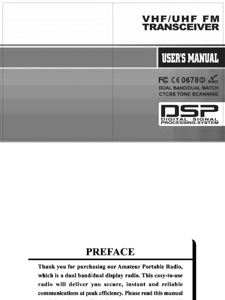 BaoFeng UV5R Manual PDF