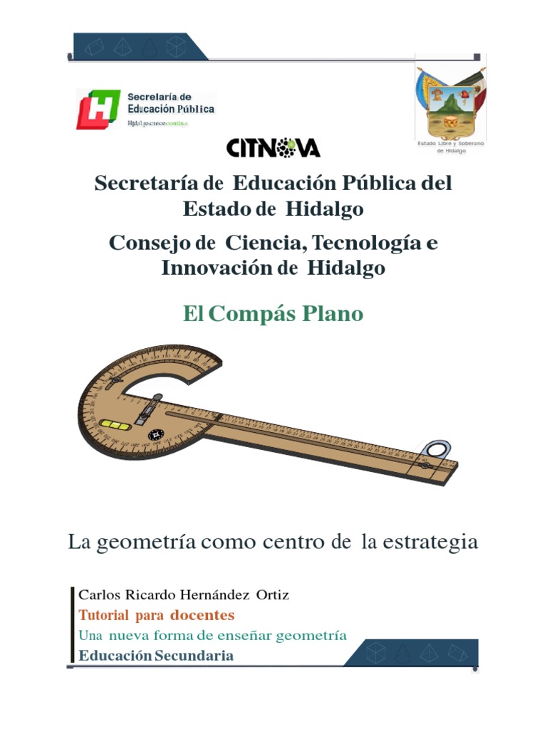 Compás Plano en la Enseñanza de Geometría | PDF | Triángulo | Ángulo
