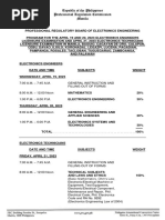 Exam Program April 2023 Ece