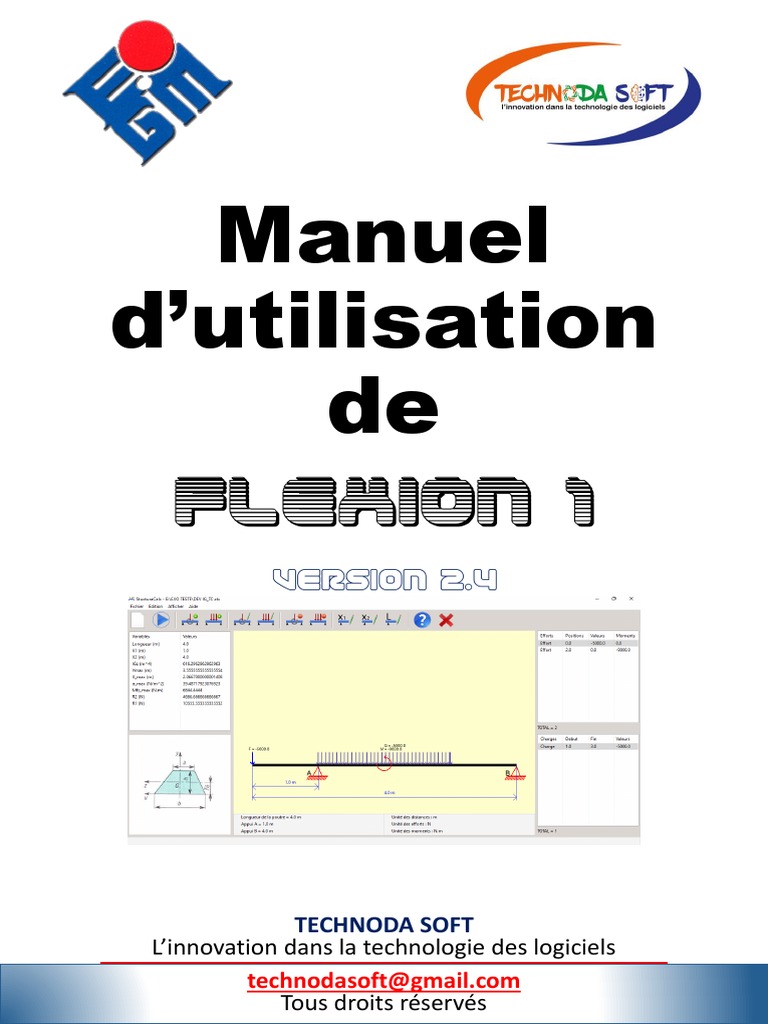 Manuel D'utilisation de Flexion 1 (RDM) | PDF