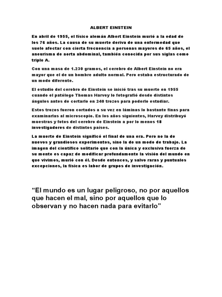 Albert Einstein | PDF