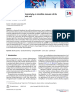 Evaluating the electrical resistivity of microbial‑induced calcite