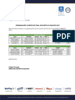 Programacion Cuartos de Final Copa Betplay Dimayor 2023