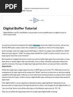 Digital Buffer and The Tri-State Buffer Tutorial