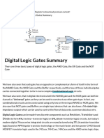 Digital Logic Gates Tutorial - Logic Gates Truth Table
