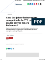 Caso Das Joias Decisão Sobre Competência Do STF