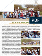 Activite de Giving Back