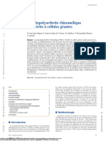 Pseudopolyarthrite Rhizomélique Et Artérite À Cellules Géantes EMC 2022