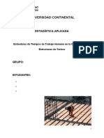 TEMA 23 . Estándares de Tiempos de Trabajo Humano en La Construcción de Estructuras de Techos.estadistica-Aplicada