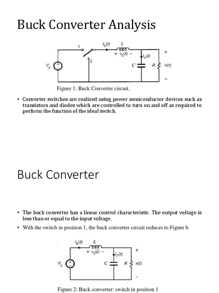 Buck Converter Notes1 PDF Capacitor Electricity
