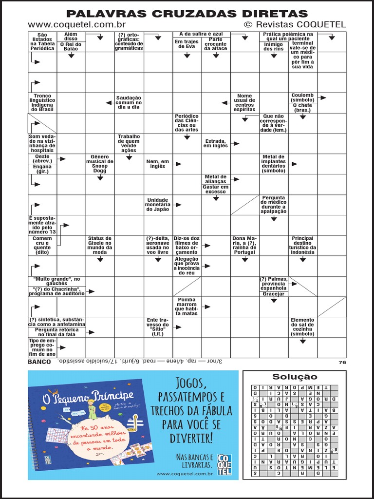 PDF Palavras Cruzadas Diretas | PDF
