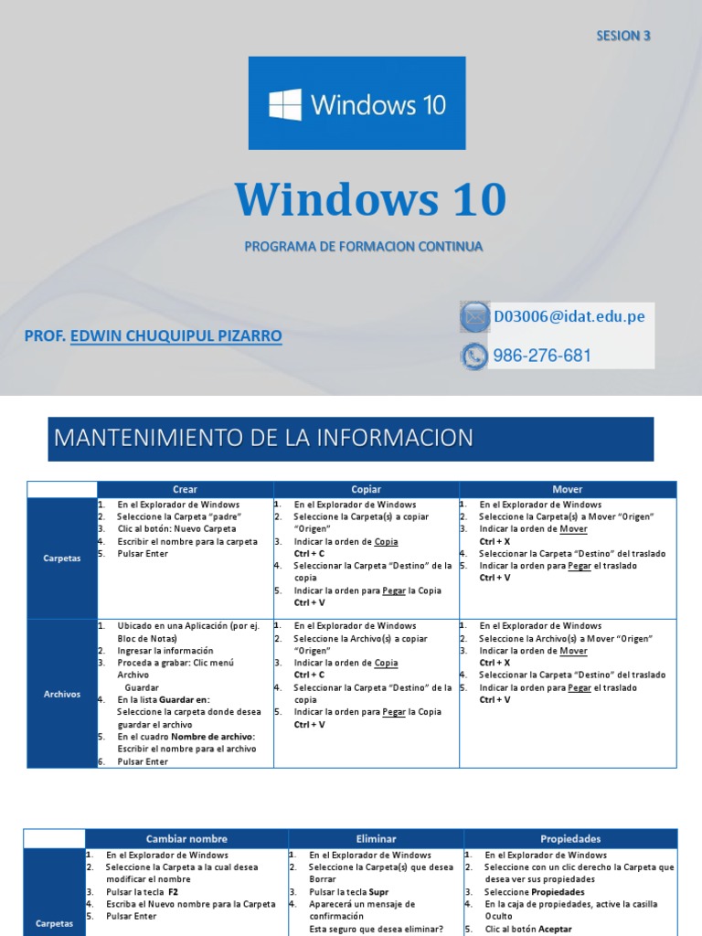 Guía de Gestión de Archivos en Windows 10 | PDF | Archivo de ...