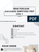 Panduan Penilaian Sertifikasi Kompetensi PBJP Level 1 - Juli2023