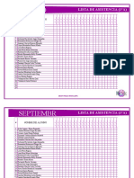 Listas de Asistencia