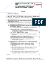 Plan para La Vigilancia Prevención y Control Del COVID-19 - SIDERPERU RevC