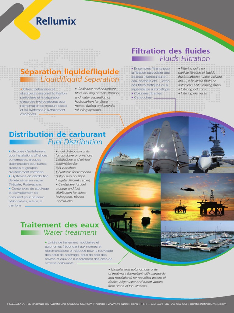 Solutions de traitement et filtration RELLUMIX | PDF | Pétrole ...