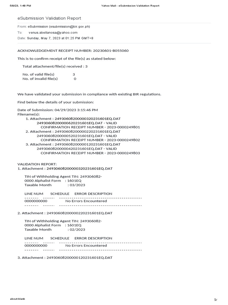 Alphalist esub validation 1st qtr saligao mutya yahoo mail
