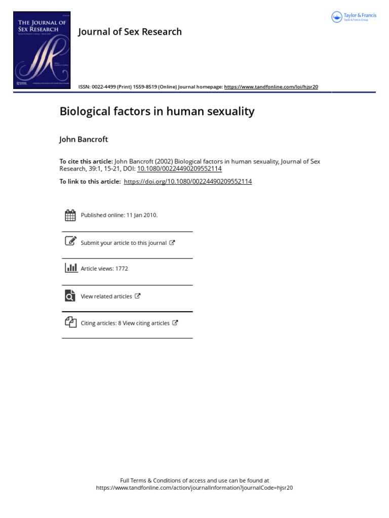 Biological Insights on Sexuality | PDF | Sexual Arousal | Menopause