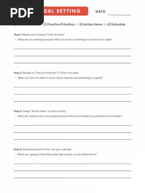 Tonebase Weekly Goal Setting