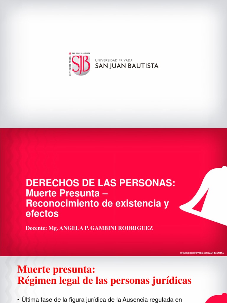 Muerte Presunta - Reconocimiento y Sus Efectos | PDF | Matrimonio | Muerte