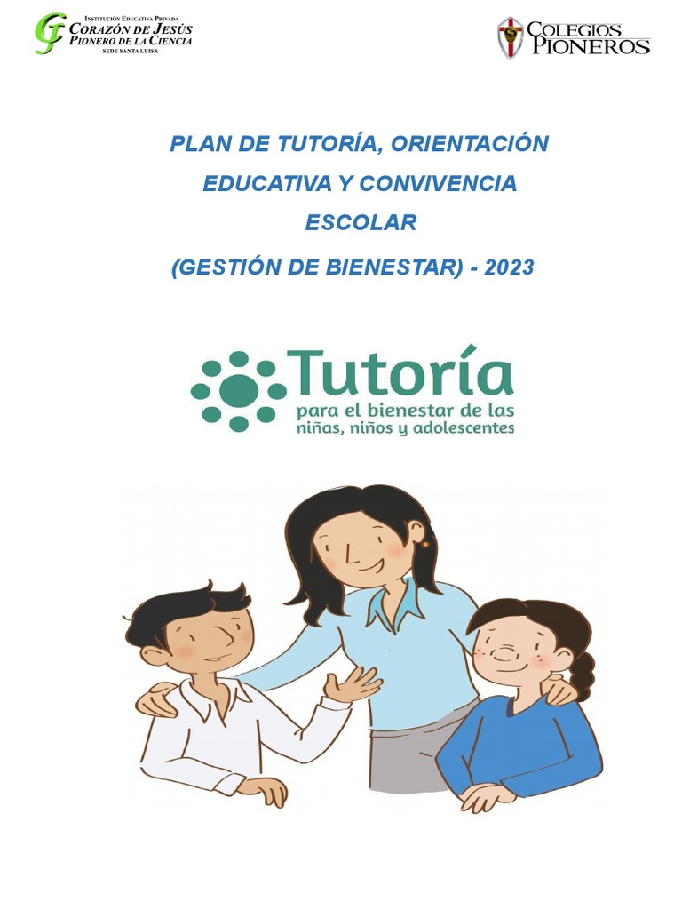 Plan de Tutoría y Convivencia Escolar 2023 | PDF | Familia | Abuso infantil