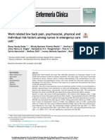 11-Work Related Low Back Pain, Psychosocial, Physical and Individual Risk Factors Among Nurses in Emergency Care Unit