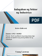 Sektor NG Industriya - KAHALAGAHAN