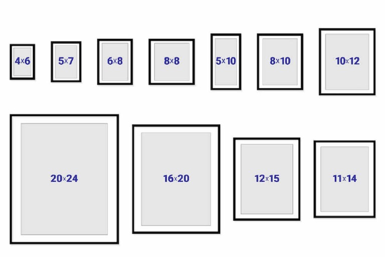 Standard Picture Frame Sizes Guide PDF