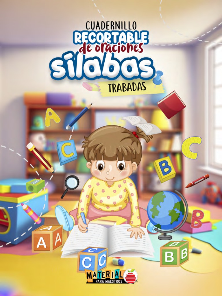 Cuadernillo recortables de oraciones con las sílabas trabadas | PDF