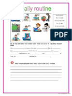 Simple Present Tense - Daily Routine